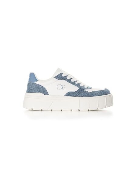 Tenis Ocean Pacific Lengy Para Mujer Color Blanco Y Azul