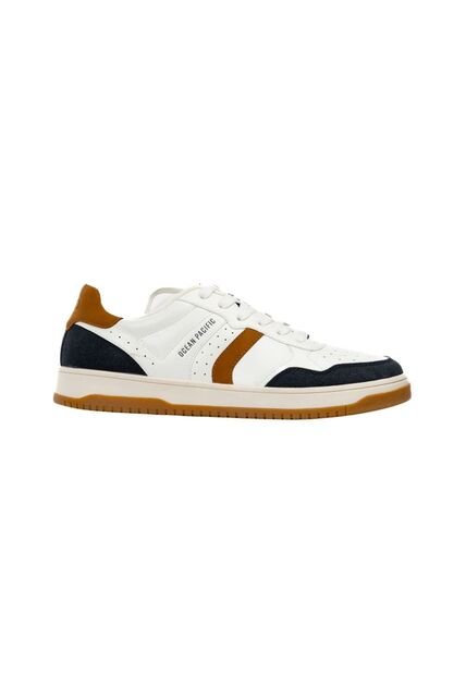 Tenis Ocean Pacific Ling Para Hombre Color Blanco Azul Marino