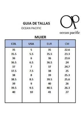 Tenis Ocean Pacific NORMA-M1A Para Mujer
