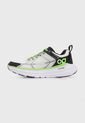 Tenis Running Blanco-Negro-Verde Neón Ocean Pacific Urko de Ocean Pacific