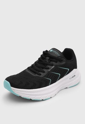 Tenis Running Negro-Blanco-Aguamarina Ocean Pacific Maine