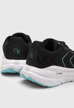 Tenis Running Negro-Blanco-Aguamarina Ocean Pacific Maine