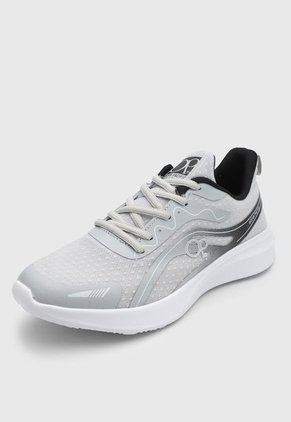 Tenis Running Gris-Negro-Blanco Ocean Pacific Argedon