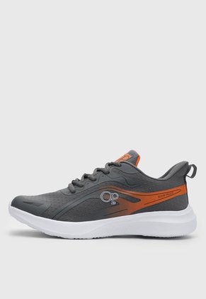 Tenis Running Gris-Naranja-Blanco Ocean Pacific Argedon