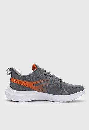 Tenis Running Gris-Naranja-Blanco Ocean Pacific Argedon