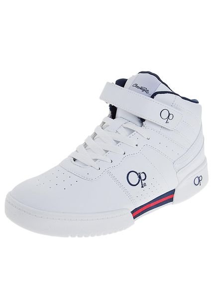 Marca Op Hombre Tenis Op Skate Bota Lifestyle Blanco-Azul Ocean