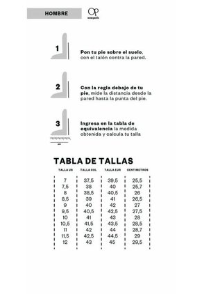 Tenis OP Jansen Para Hombre Color Blanco Negro