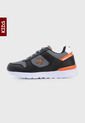 Tenis Lifestyle Gris-Negro-Naranja Ocean Pacific Kids Lautaro de Ocean Pacific