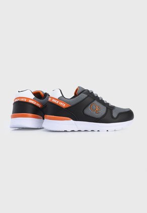 Tenis Lifestyle Gris-Negro-Naranja Ocean Pacific Kids Lautaro