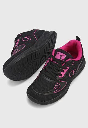 Tenis Lifestyle Negro-Fucsia Ocean Pacific Nery