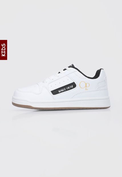 Tenis Lifestyle Blanco-Negro-Dorado Ocean Pacific Kids Badul