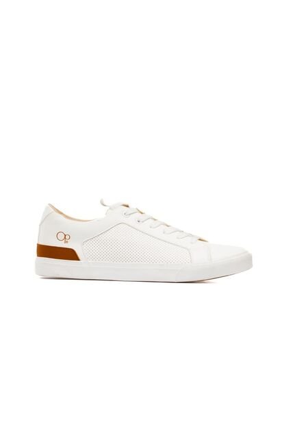 Tenis OP Tizer Para Hombre Color Blanco Y Café