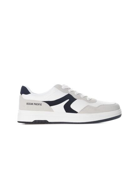 Tenis OP Orik Para Hombre Color Blanco Y Gris