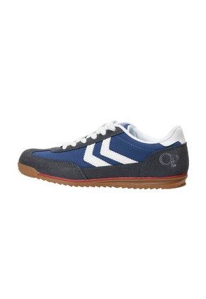Tenis OP Teo Casuales Para Hombre Color Azul Y Blanco