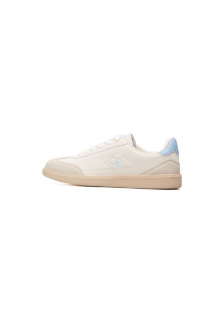 Tenis OP Luma Classic Para Mujer Color Beige Y Azul