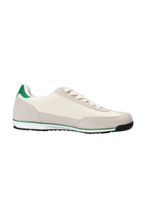 Tenis OP Teo Casuales Para Hombre Color Beige Y Verde