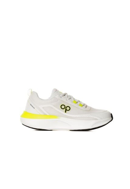 Tenis OP Asme Para Hombre Color Blanco Limon