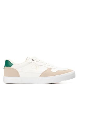 Tenis Para Hombre OP OLTI Vulcanizados Blancos Y Verdes Ocean Pacific