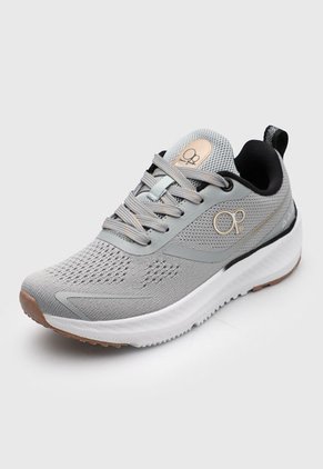 Tenis Running Gris-Blanco-Dorado Ocean Pacific Marina