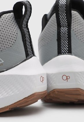 Tenis Running Gris-Blanco-Dorado Ocean Pacific Marina