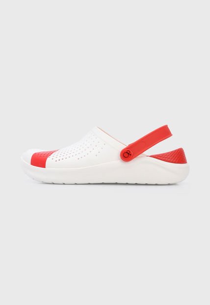 Playera Blanco-Rojo Ocean Pacific England