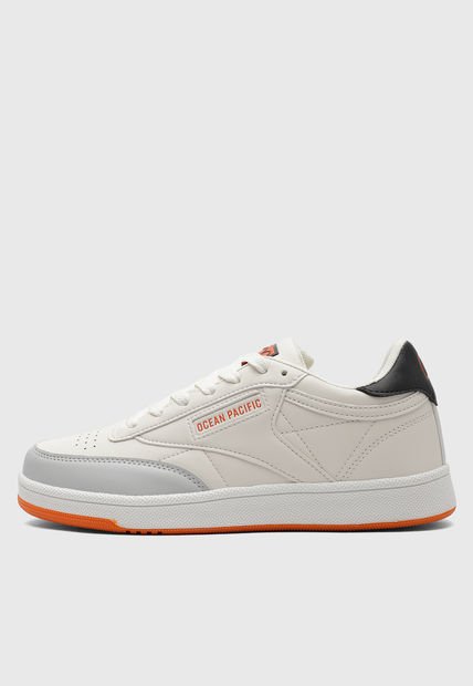 Tenis Lifestyle Marfil-Gris-Naranja Ocean Pacific Rocor