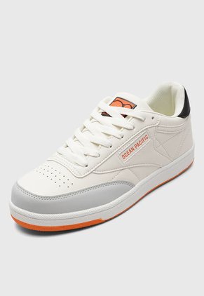 Tenis Lifestyle Marfil-Gris-Naranja Ocean Pacific Rocor