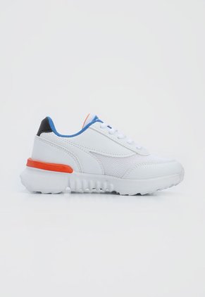 Tenis Lifestyle Blanco-Naranja-Azul Ocean Pacific Kids Joas