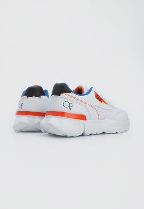 Tenis Lifestyle Blanco-Naranja-Azul Ocean Pacific Kids Joas