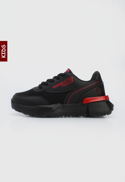 Tenis Lifestyle Negro-Rojo Ocean Pacific Kids Joas