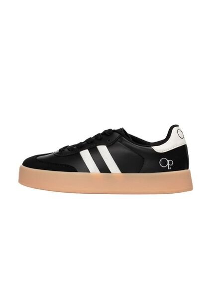 Tenis Para Mujer OP Casuales Blanco Con Negro