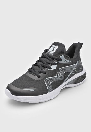Tenis Running Negro-Blanco-Gris Ocean Pacific Gavilan