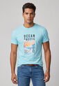 Camiseta Ocean Pacific Turquesa de Ocean Pacific