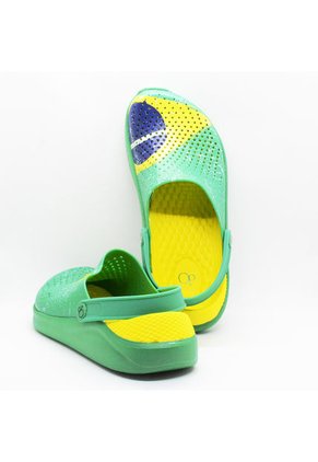 Sandalias Ocean Pacific Hombre BRASIL Verde & Amarillo & Azul