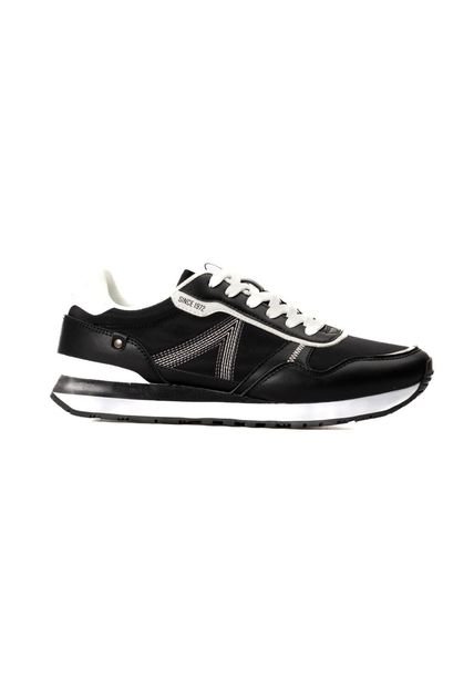 Tenis Ocean Pacific Isten Para Hombre Color Negro Blanco