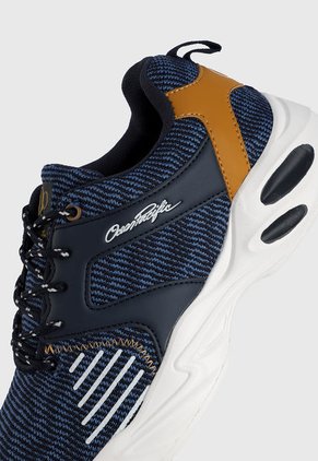 Tenis Lifestyle Azul-Blanco-Amarillo Ocean Pacific Pumba