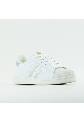 Tenis Ocean Pacific SIGY Color Blanco / Plata Metálico