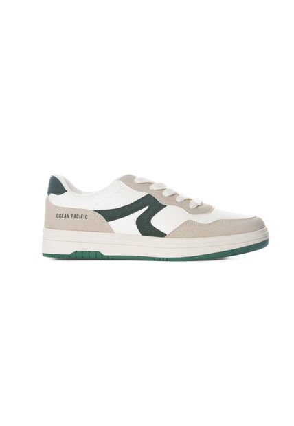 Tenis Ocean Pacific Orik Para Hombre Color Blanco Y Verde