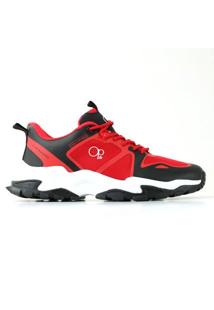 Tenis Ocean Pacific JAYSAN Color Rojo / Negro / Blanco