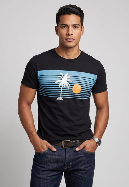 Camiseta Ocean Pacific Negro