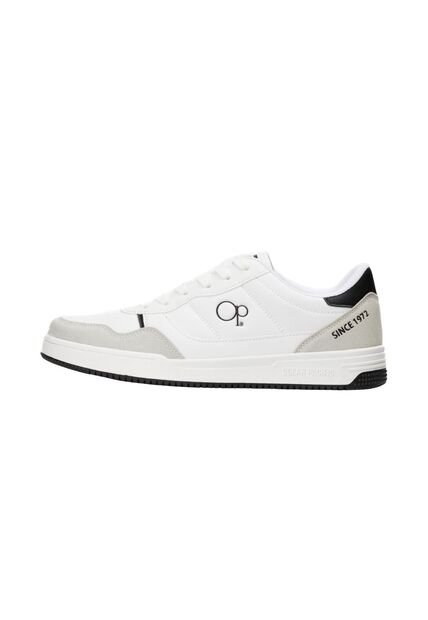 Tenis OP Metro Classic Para Hombre Color Blanco Y Gris