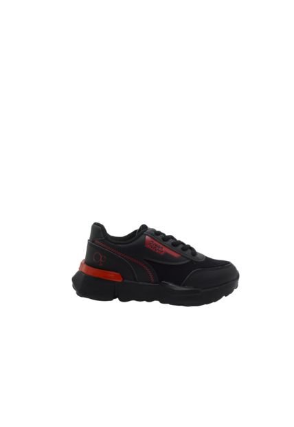 Tenis Ocean Pacific JOAS Color Negro - Rojo
