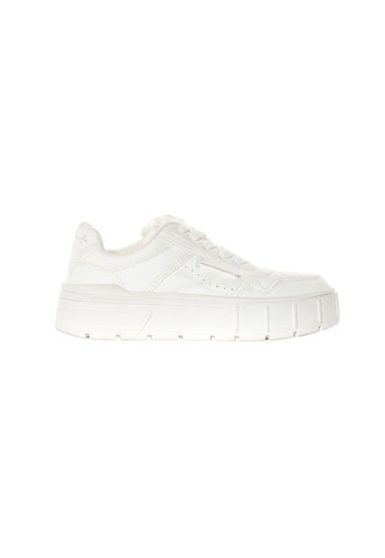 Tenis Op Anabela Para Mujer Color Blanco