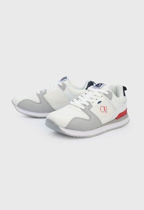 Tenis Lifestyle Blanco-Gris-Rojo Ocean Pacific Malang