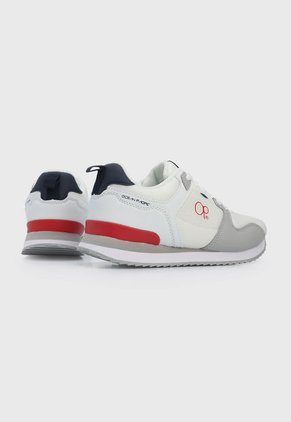 Tenis Lifestyle Blanco-Gris-Rojo Ocean Pacific Malang