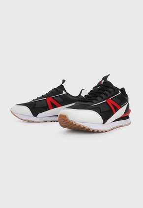Tenis Lifestyle Negro-Blanco-Rojo Ocean Pacific Inbos