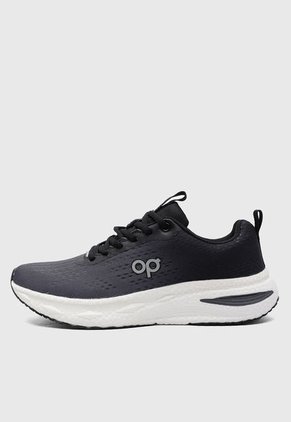Tenis Running Gris-Negro-Blanco Ocean Pacific Duran
