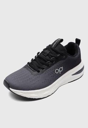 Tenis Running Gris-Negro-Blanco Ocean Pacific Duran