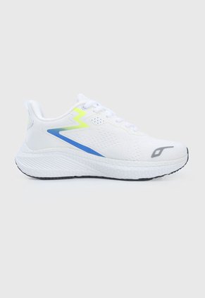 Tenis Running Blanco-Azul-Amarillo Neón Ocean Pacific Angel
