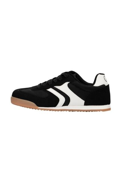 Tenis Para Mujer Ziam OP Casuales Negro Con Blanco